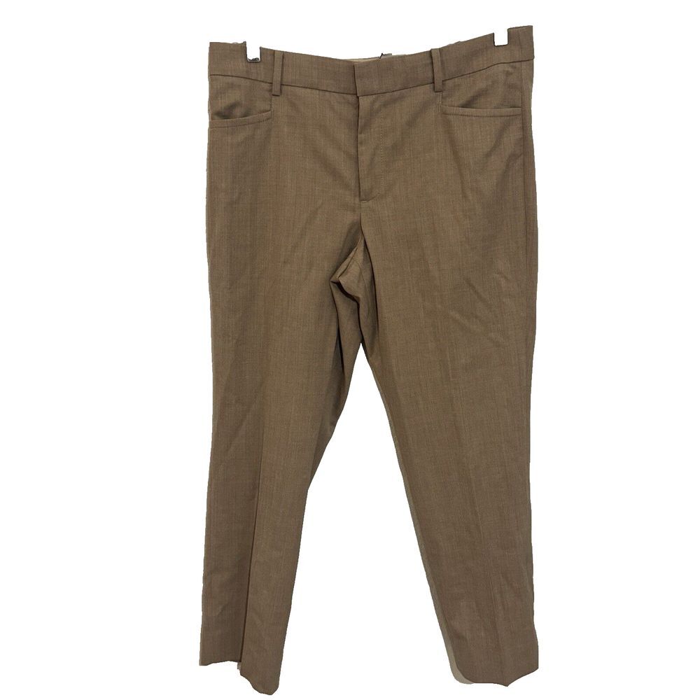 Banana Republic Pants Womens‎ 4 Brown Dress Italian Fabric Wool Stretch Straight